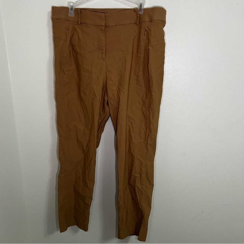 Lane Bryant 4 season signature khaki ankle pant - Picture 3 of 7